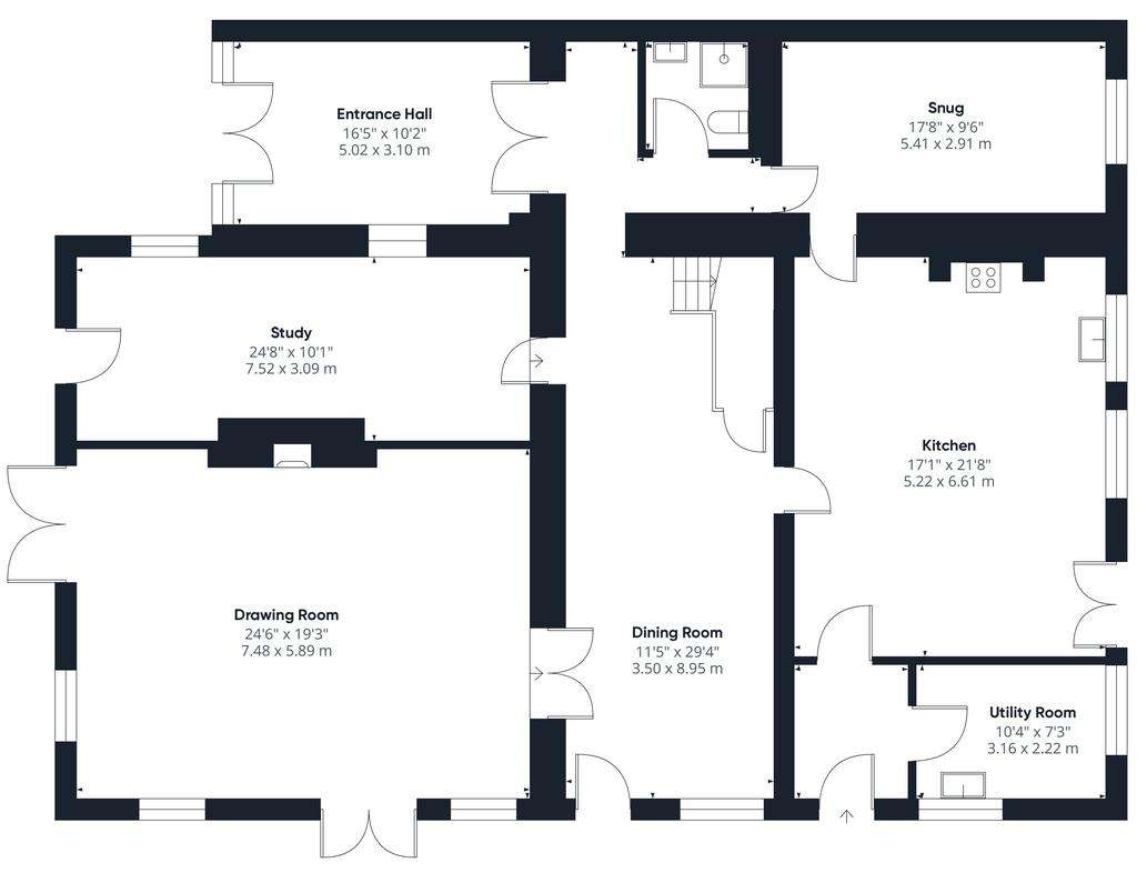 4 bedroom semi-detached house for sale - floorplan