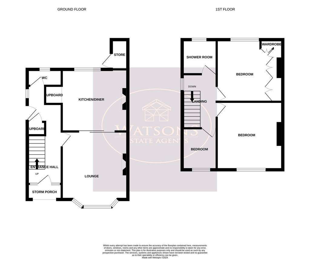 3 bedroom semi-detached house for sale - floorplan