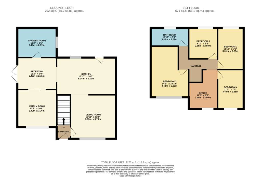 4 bedroom semi-detached house for sale - floorplan