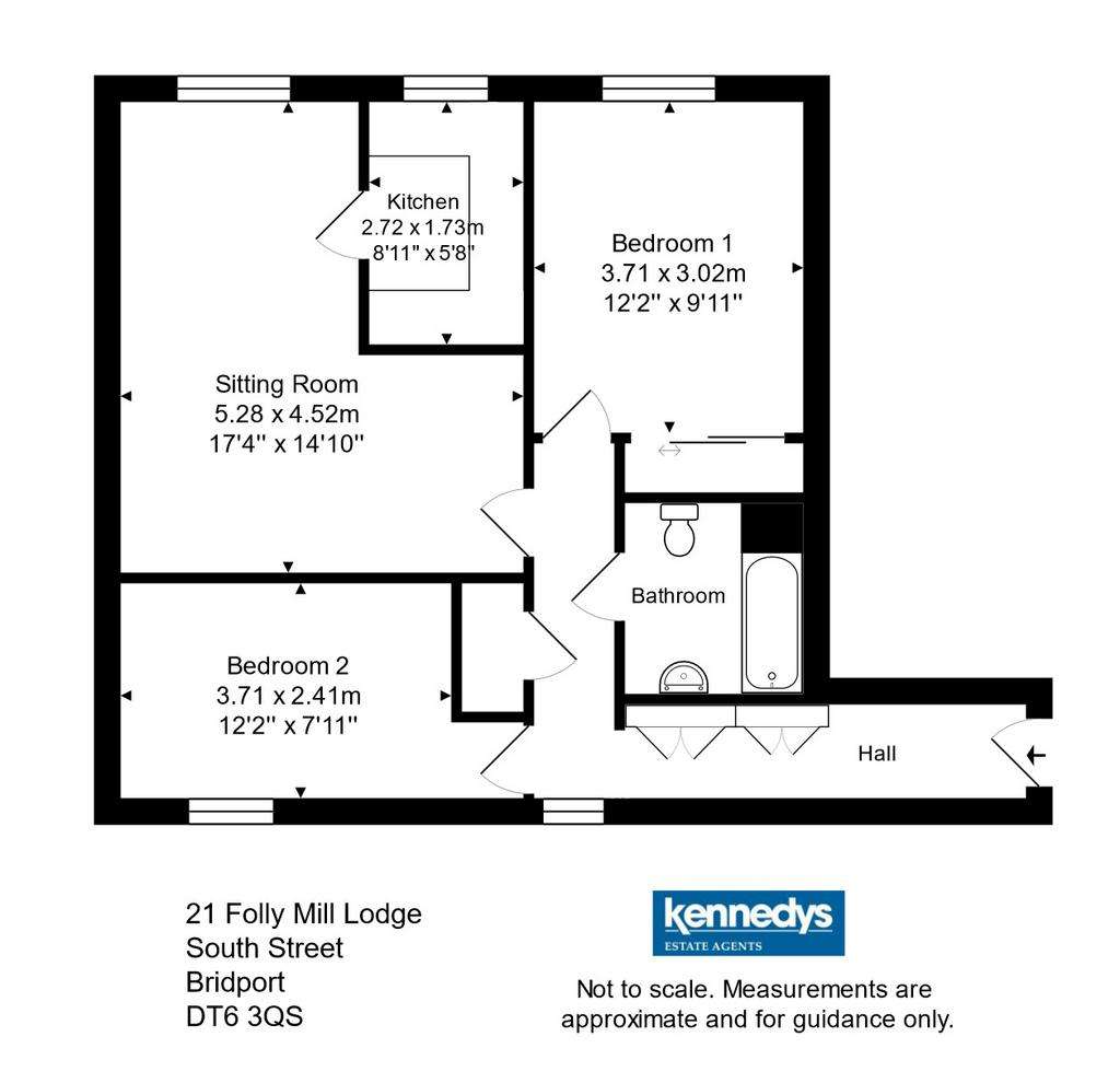 2 bedroom flat for sale - floorplan