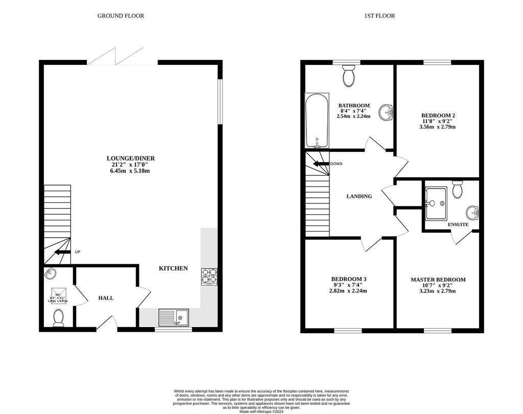 3 bedroom end of terrace house for sale - floorplan