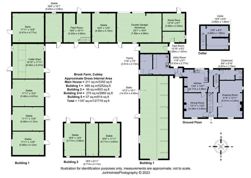 6 bedroom equestrian facility for sale - floorplan