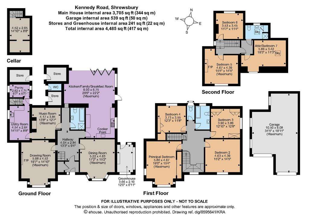 7 bedroom detached house for sale - floorplan