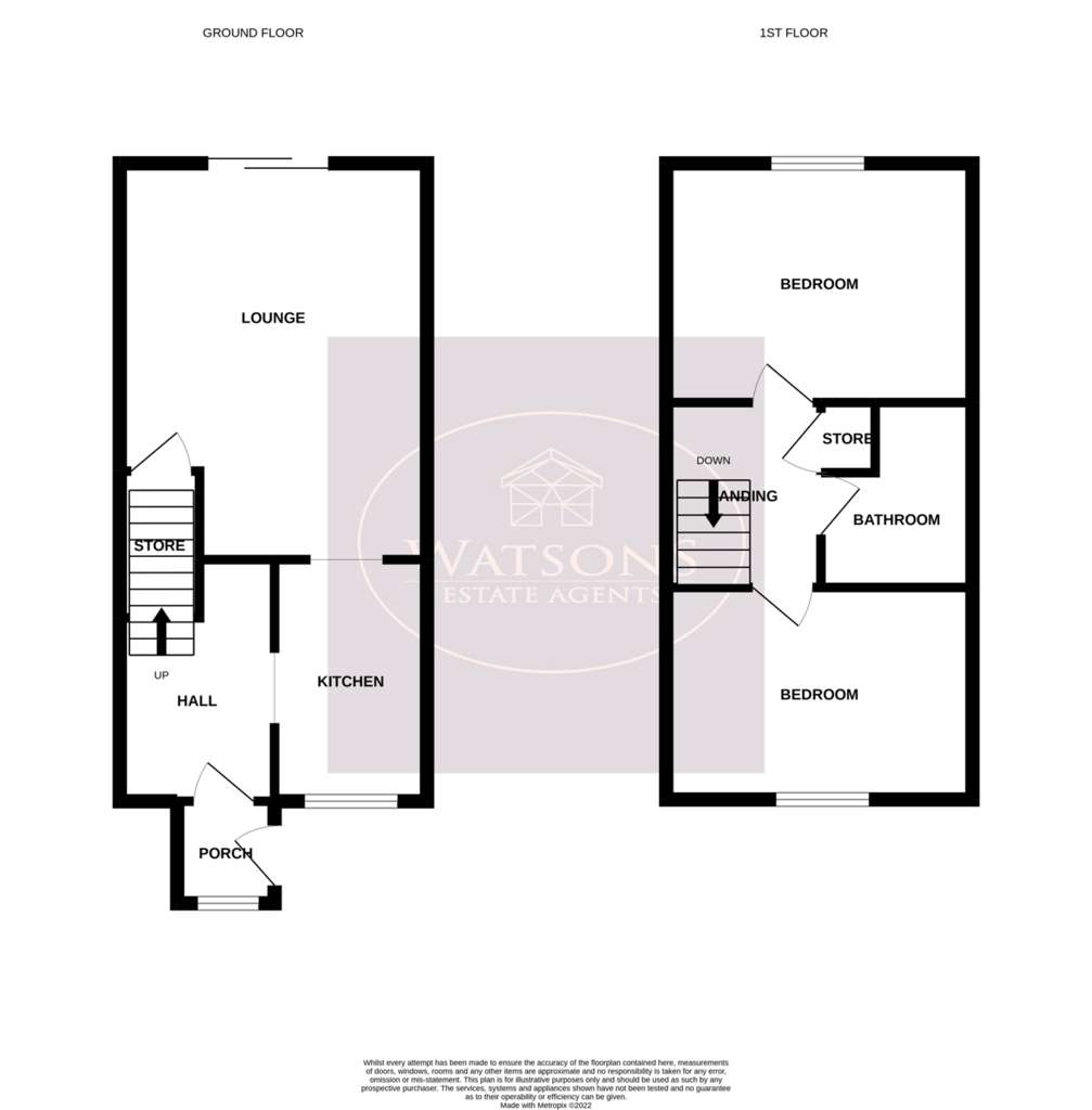 2 bedroom town house for sale - floorplan