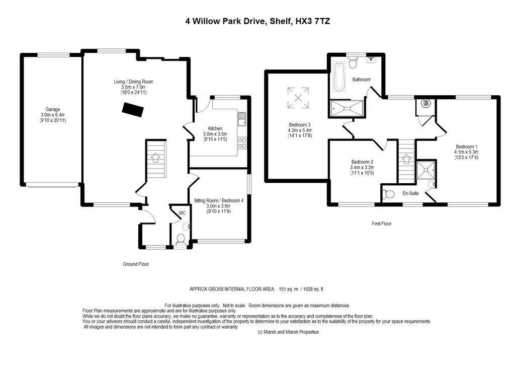 4 bedroom detached house for sale - floorplan