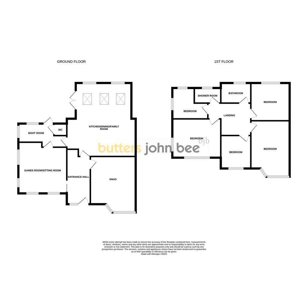 5 bedroom semi-detached house for sale - floorplan