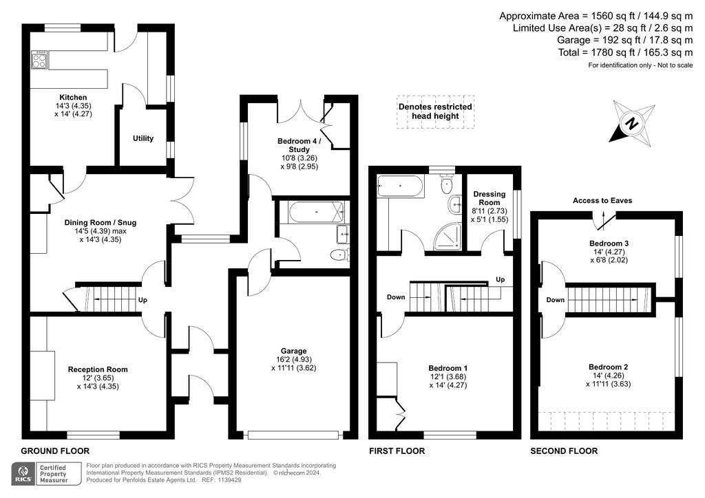 4 bedroom semi-detached house for sale - floorplan