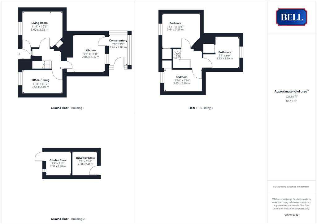 2 bedroom terraced house for sale - floorplan