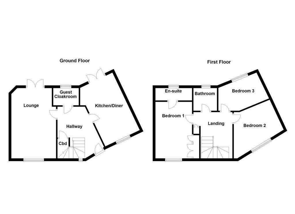 3 bedroom semi-detached house for sale - floorplan