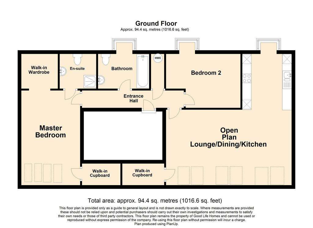 2 bedroom flat for sale - floorplan