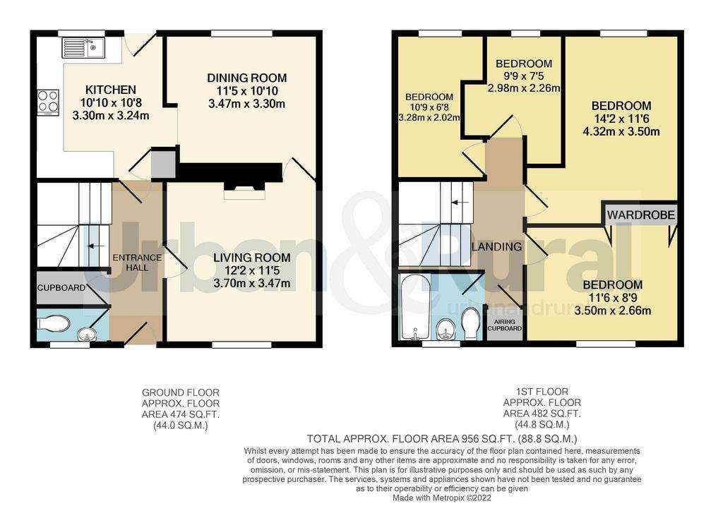 4 bedroom semi-detached house for sale - floorplan