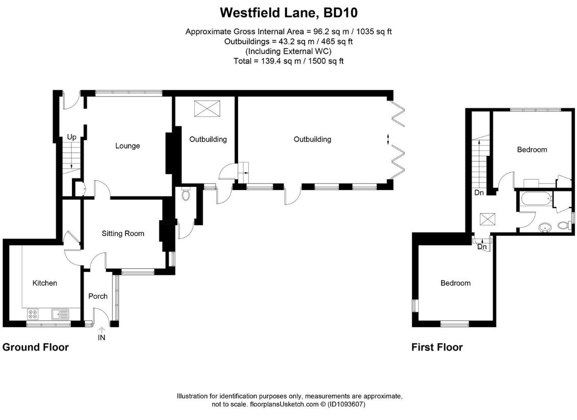 2 bedroom semi-detached house for sale - floorplan