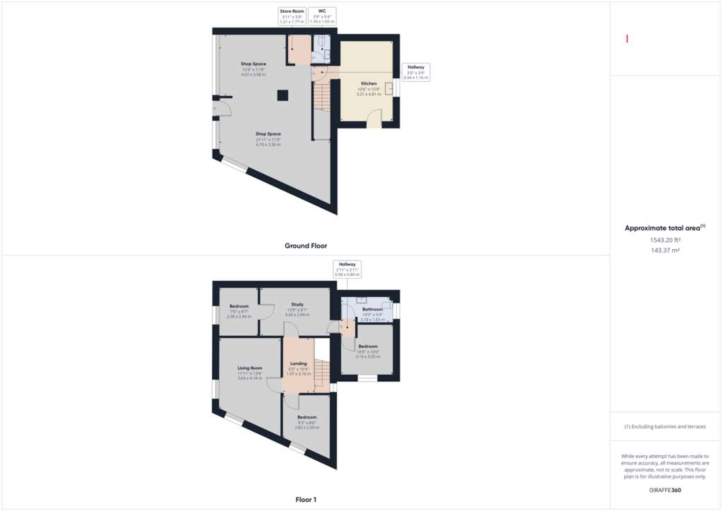 3 bedroom end of terrace house for sale - floorplan