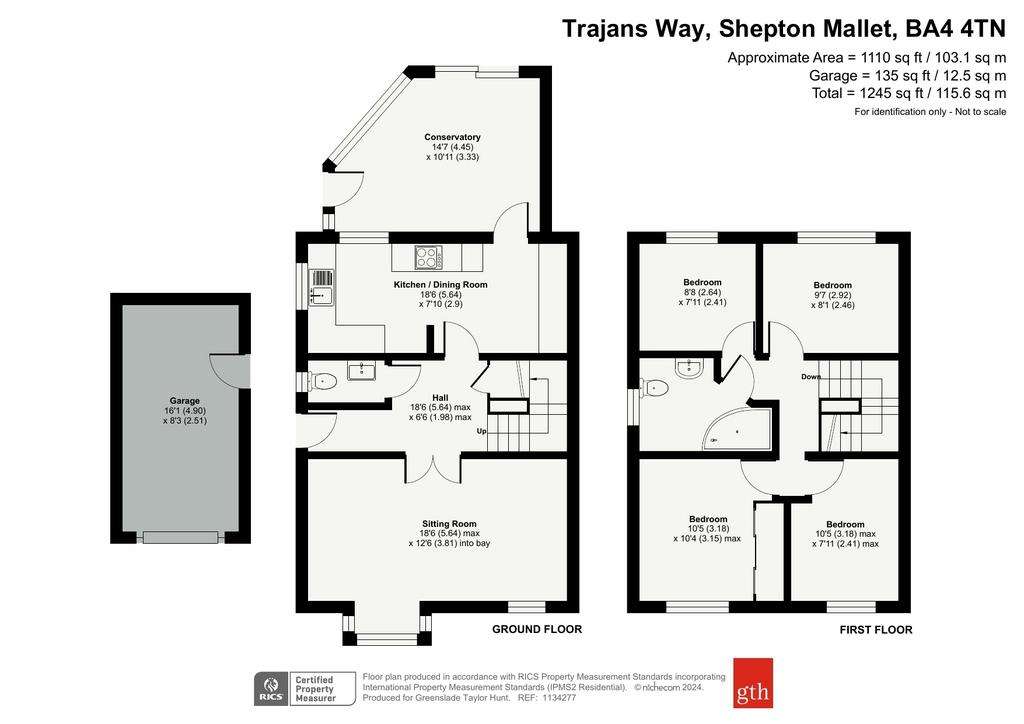 4 bedroom semi-detached house for sale - floorplan