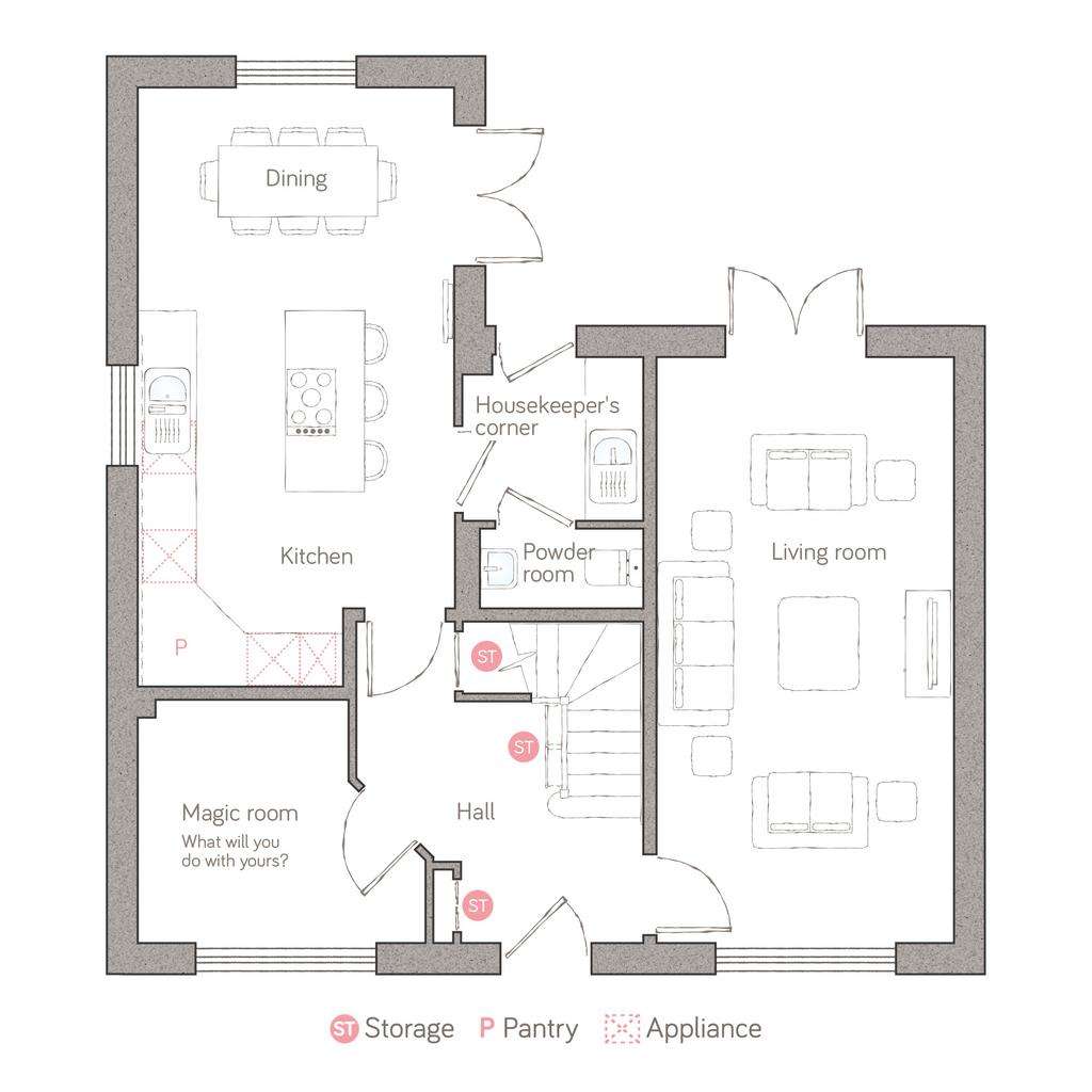 4 bedroom detached house for sale - floorplan