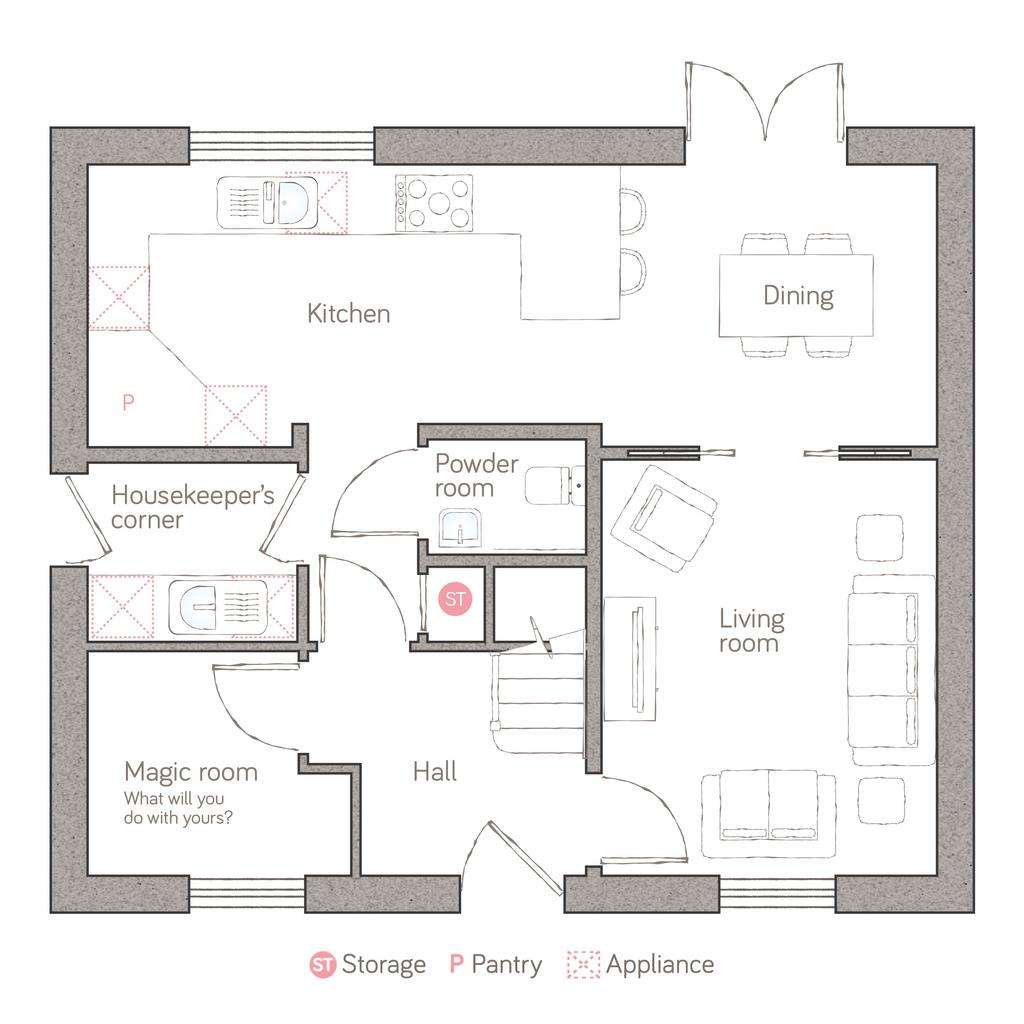 4 bedroom detached house for sale - floorplan