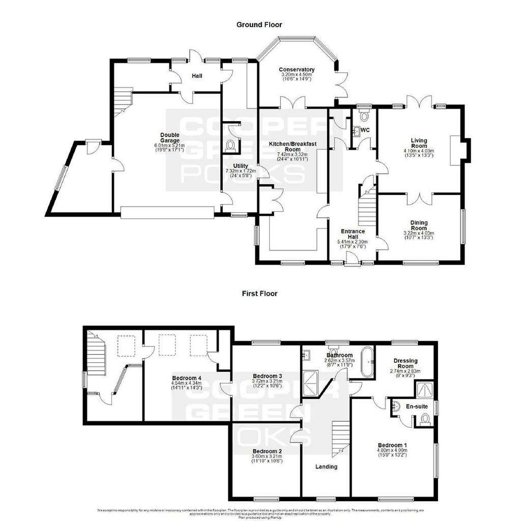 4 bedroom detached house to rent - floorplan