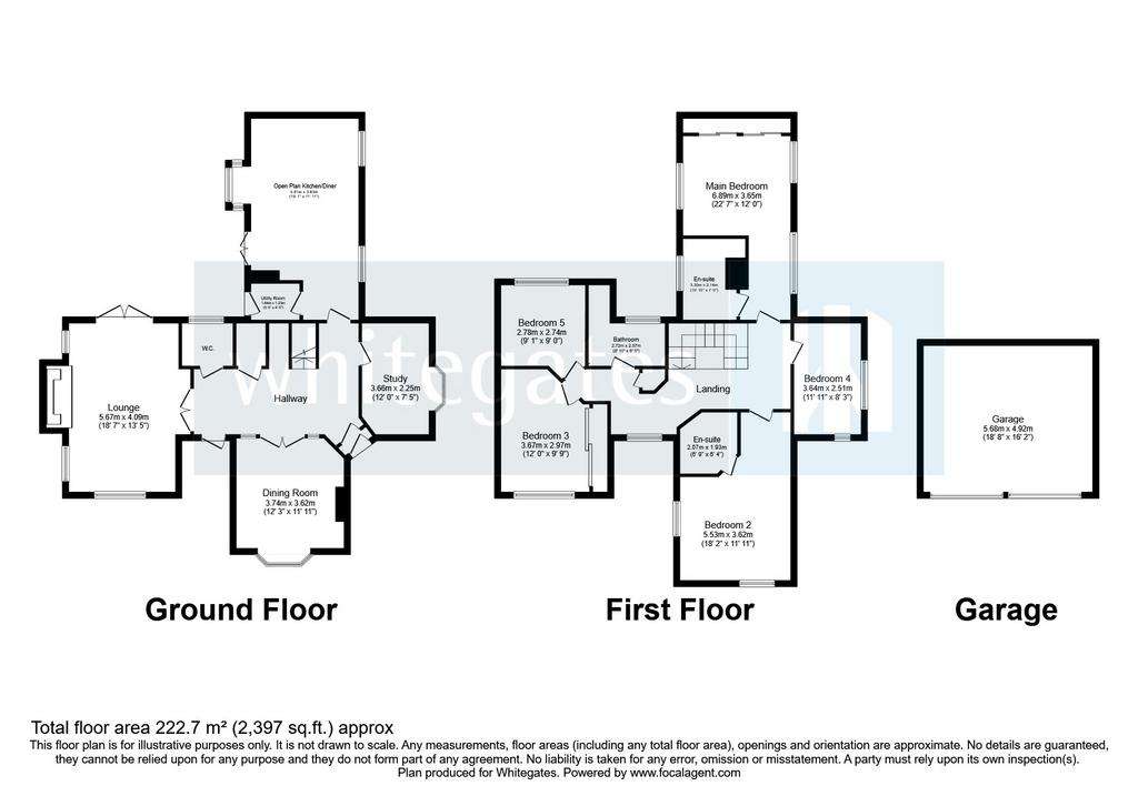 5 bedroom detached house for sale - floorplan