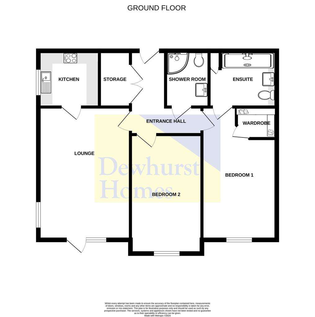 2 bedroom flat for sale - floorplan