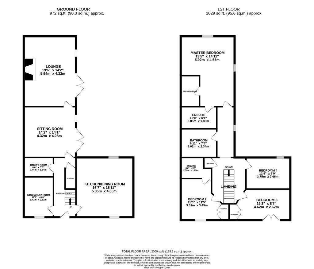 4 bedroom barn conversion for sale - floorplan