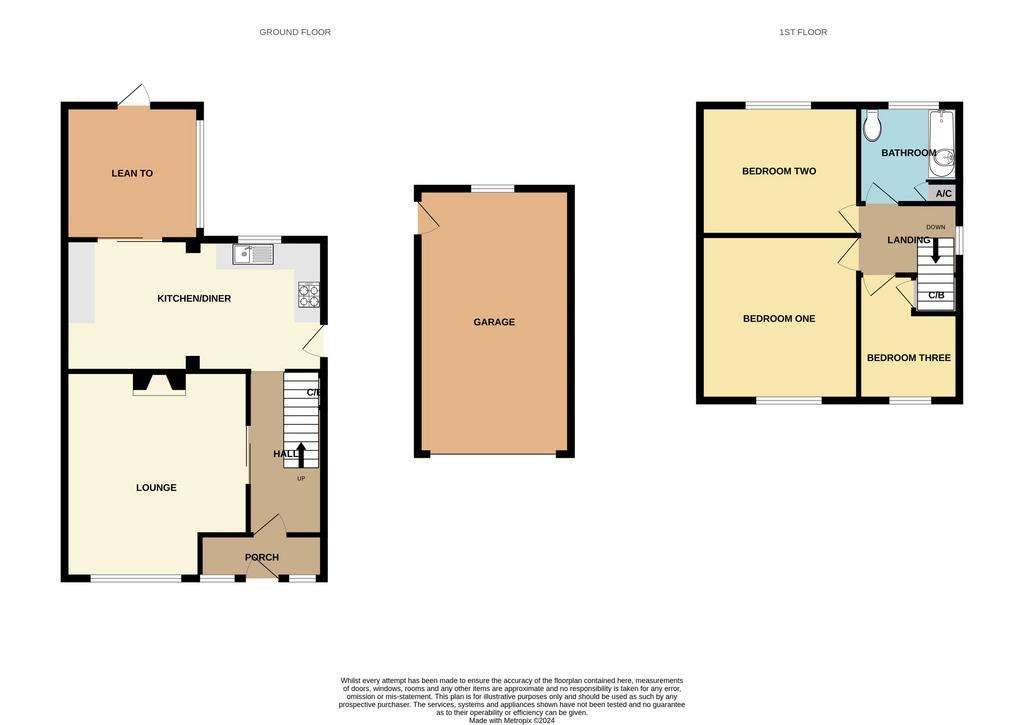 3 bedroom semi-detached house for sale - floorplan