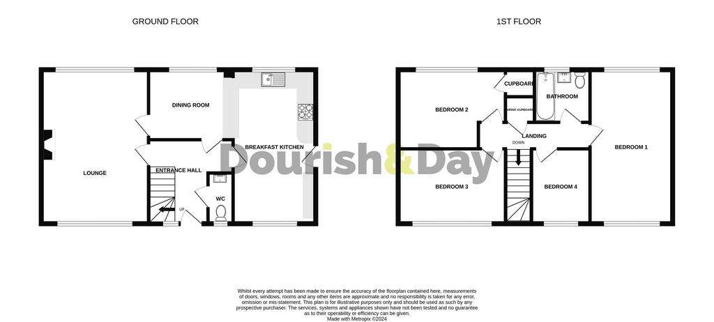 4 bedroom detached house for sale - floorplan