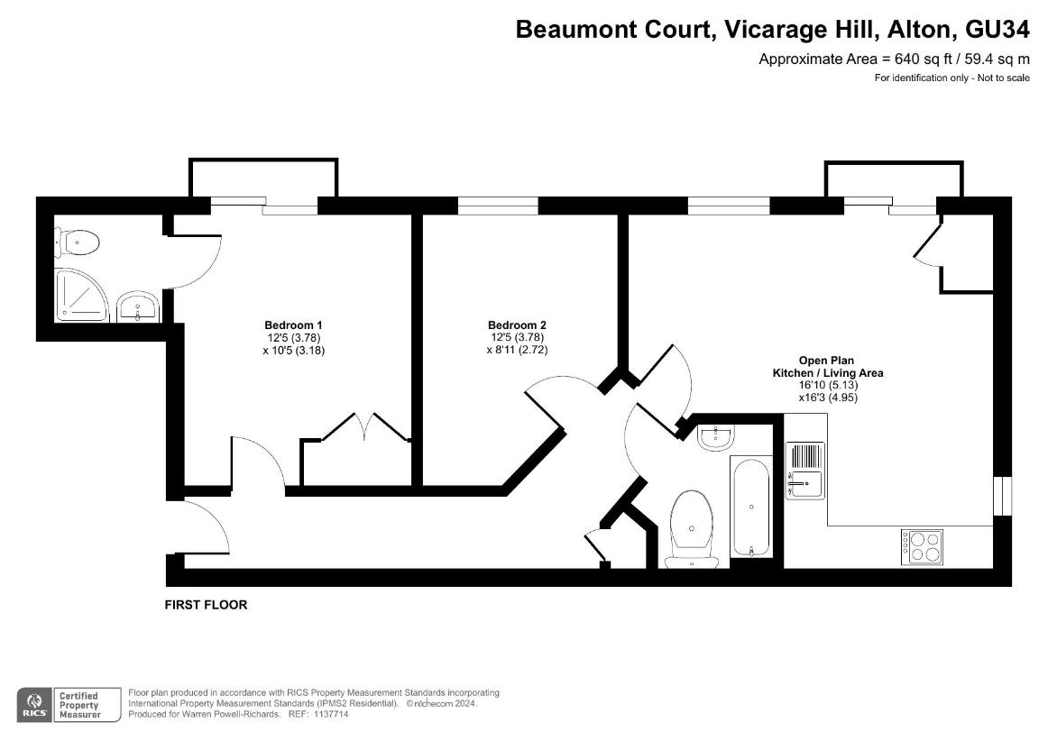 2 bedroom flat for sale - floorplan