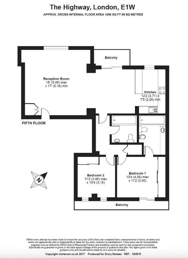 2 bedroom flat for sale - floorplan