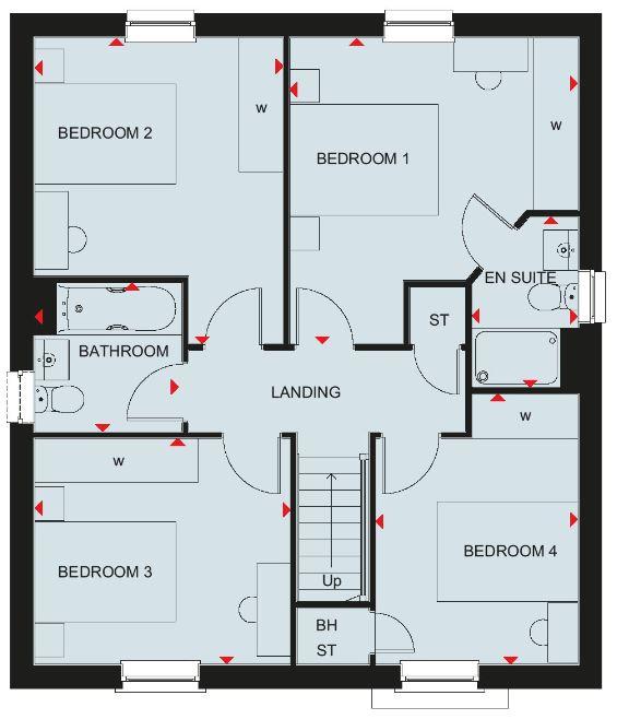 4 bedroom detached house for sale - floorplan