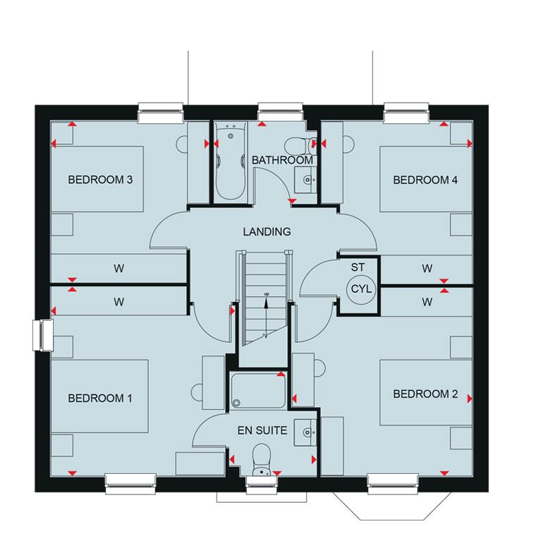 4 bedroom detached house for sale - floorplan