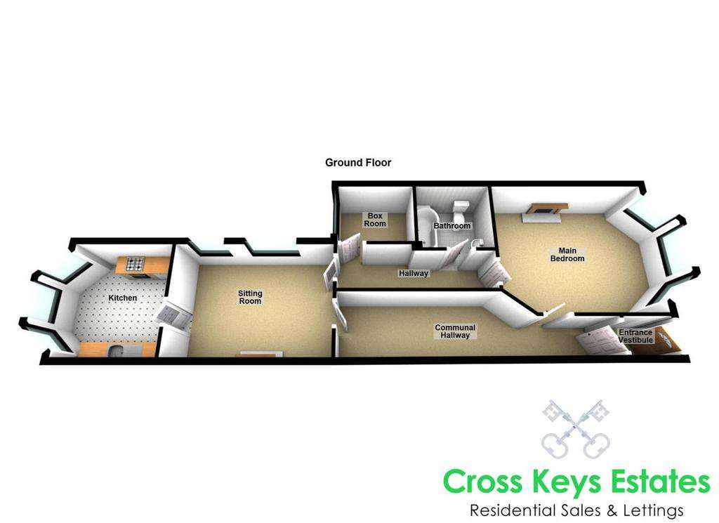 1 bedroom flat for sale - floorplan