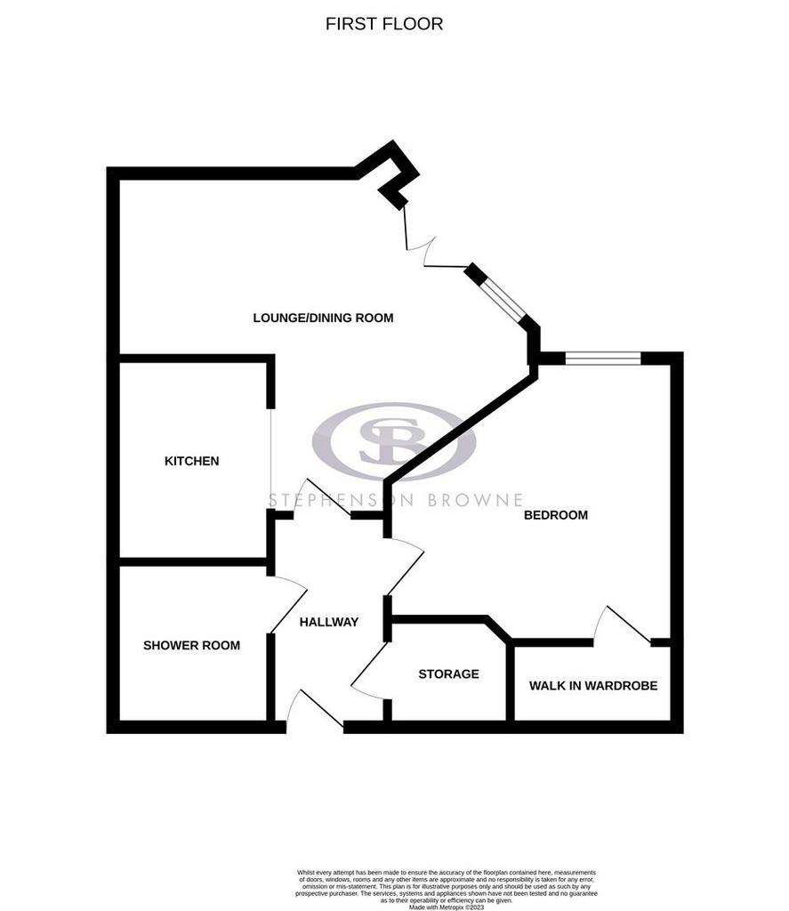 1 bedroom flat for sale - floorplan