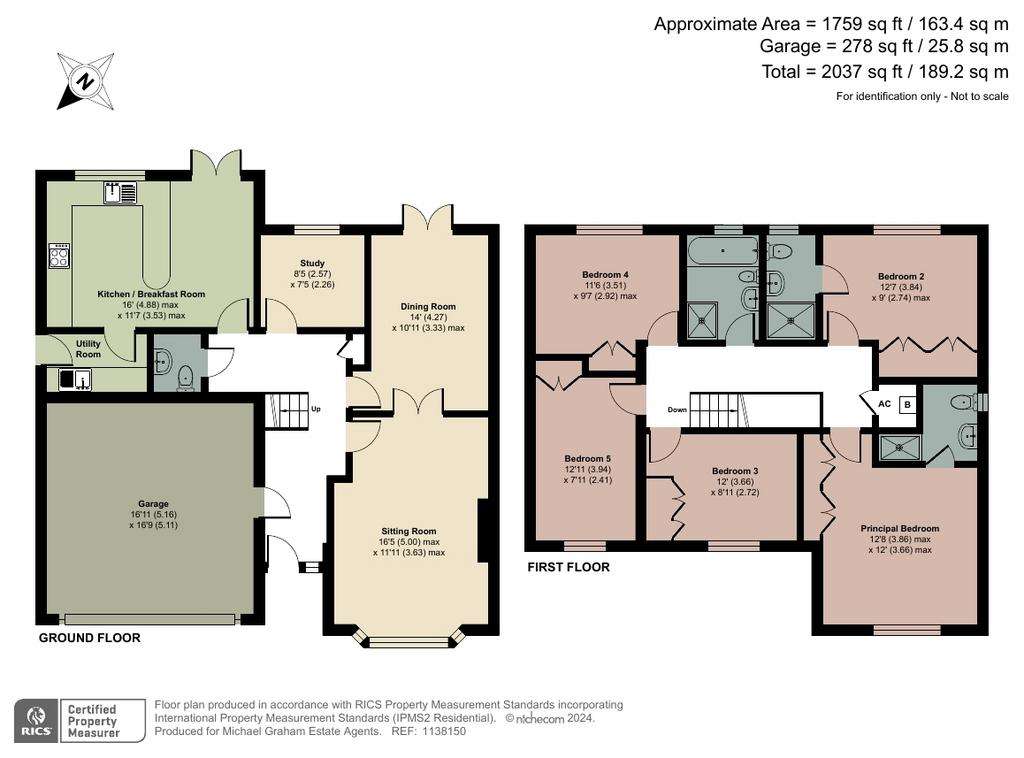 5 bedroom detached house for sale - floorplan