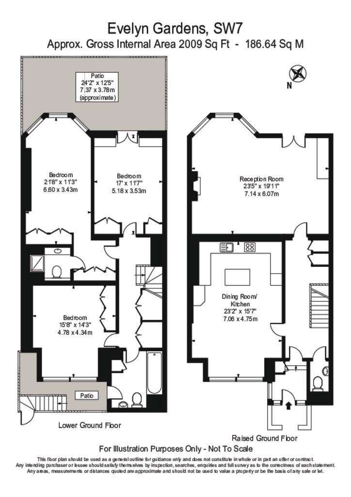 3 bedroom flat to rent - floorplan