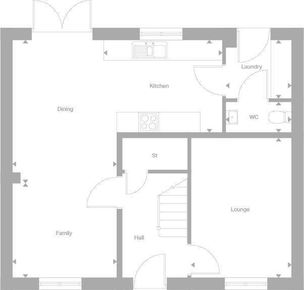 4 bedroom detached house for sale - floorplan