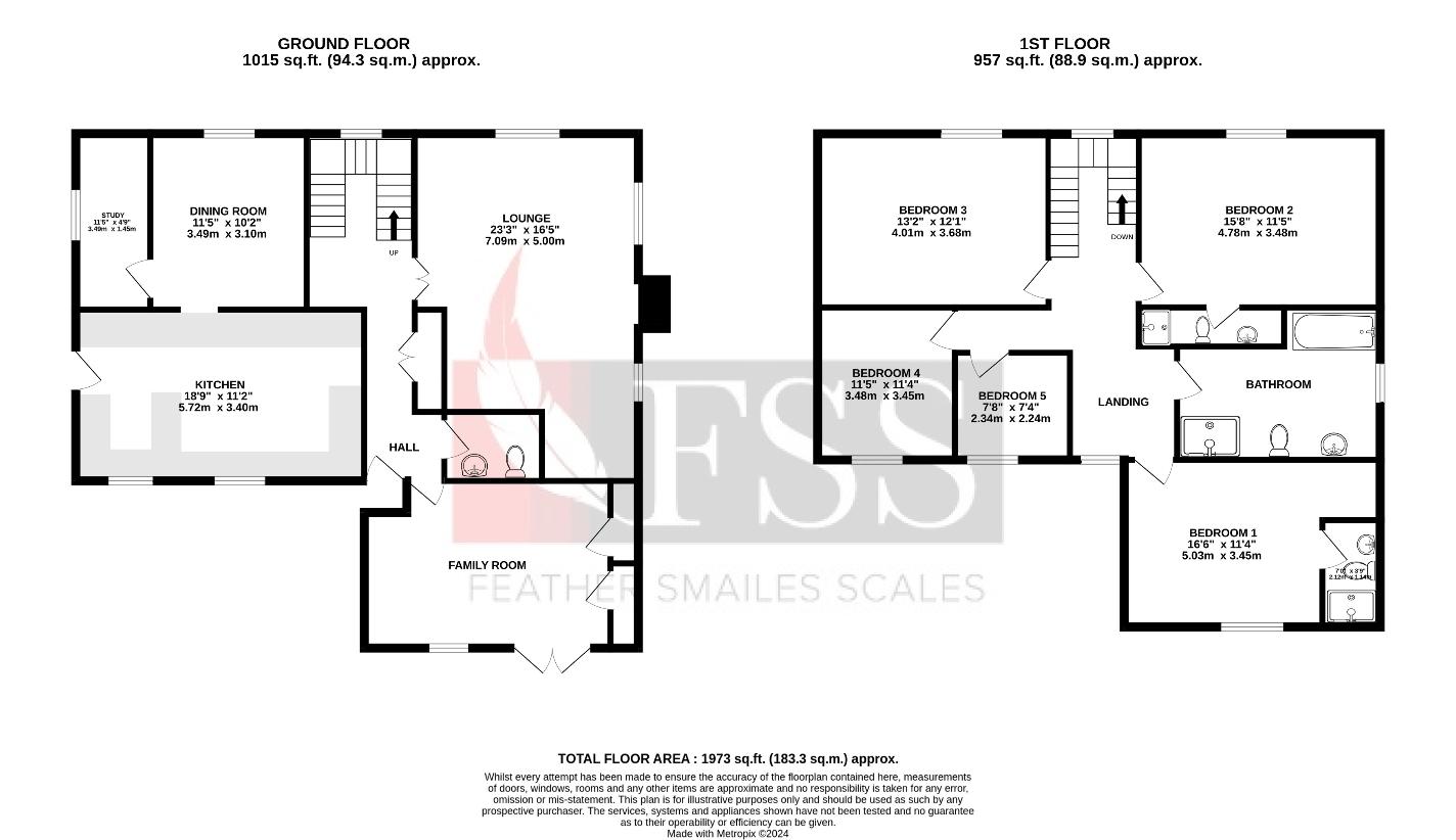 5 bedroom property for sale - floorplan