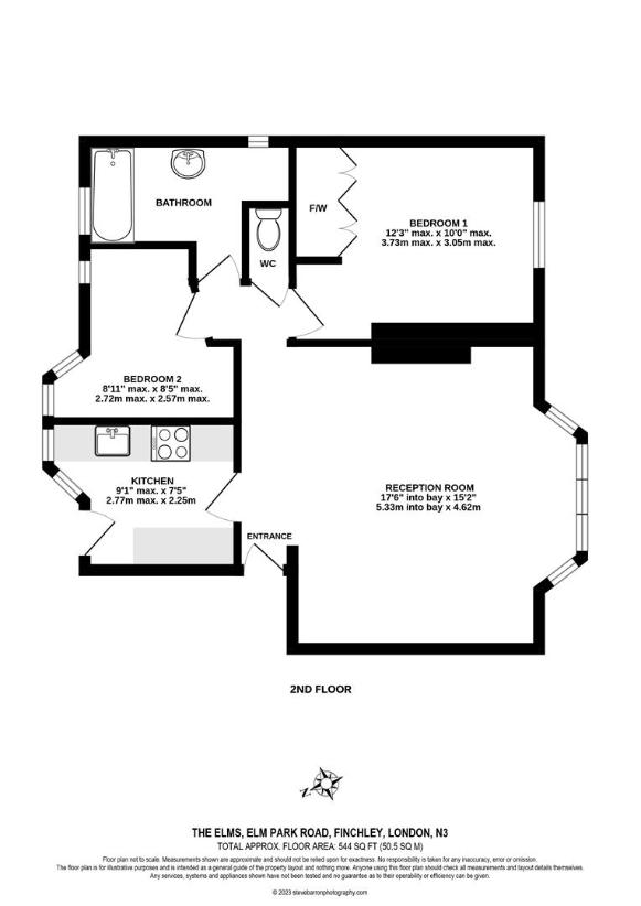 1 bedroom flat for sale - floorplan