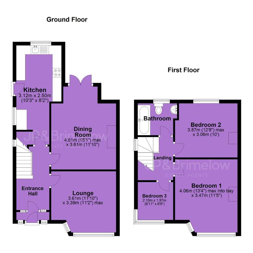 3 bedroom semi-detached house for sale - floorplan