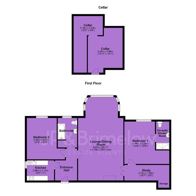 2 bedroom flat for sale - floorplan