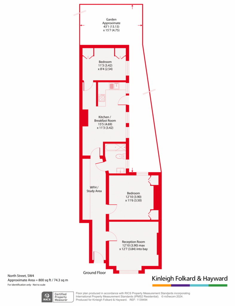 2 bedroom maisonette for sale - floorplan