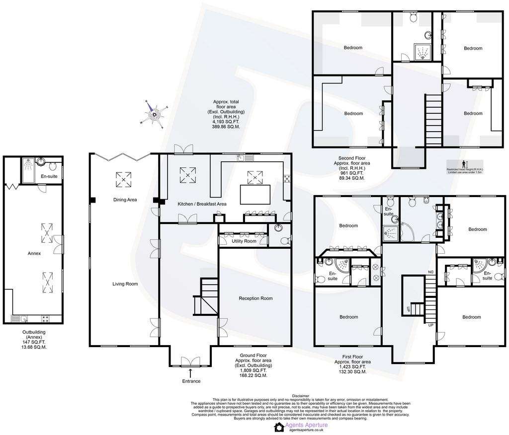 7 bedroom detached house for sale - floorplan