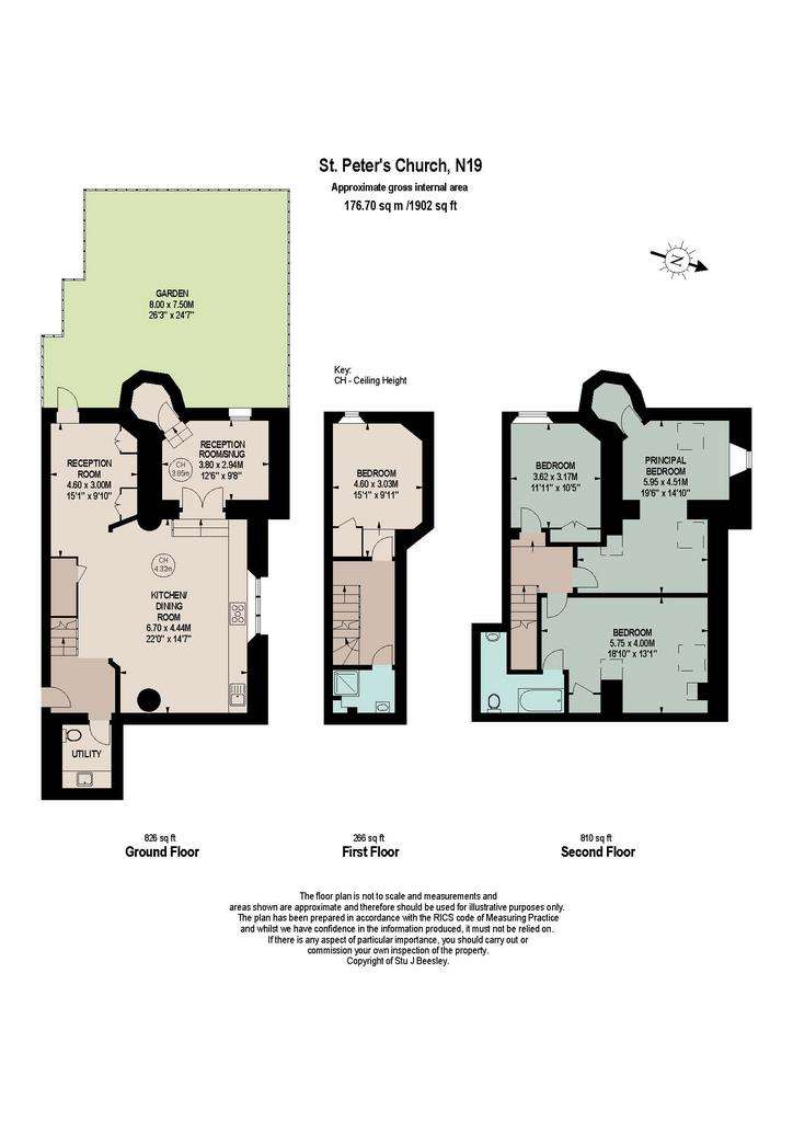 4 bedroom flat for sale - floorplan