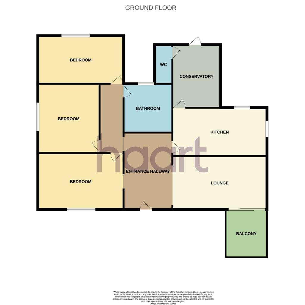 3 bedroom detached bungalow for sale - floorplan