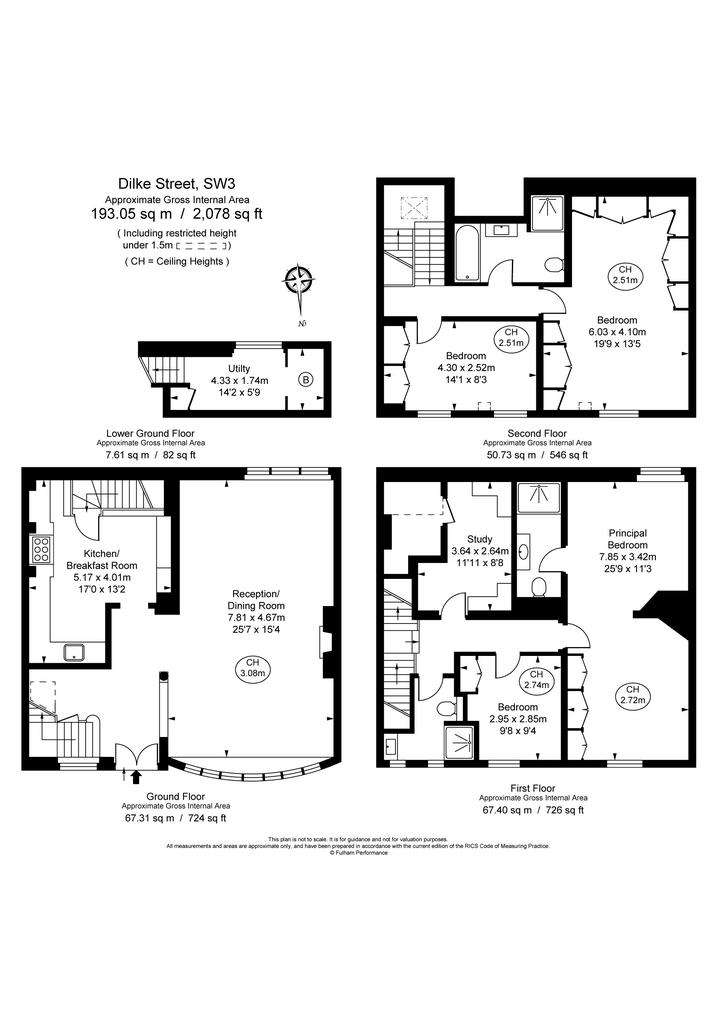 4 bedroom terraced house to rent - floorplan