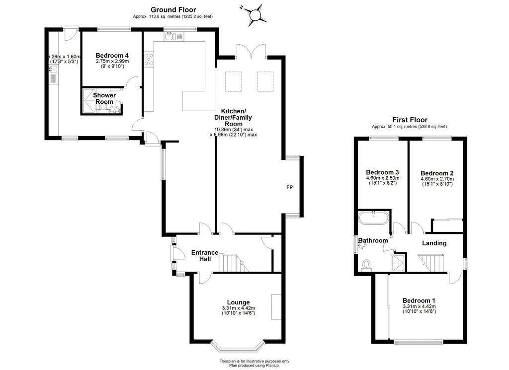 4 bedroom detached house for sale - floorplan