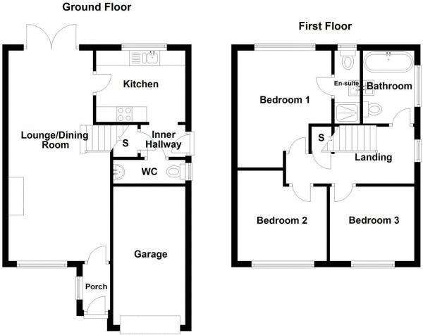 3 bedroom detached house for sale - floorplan