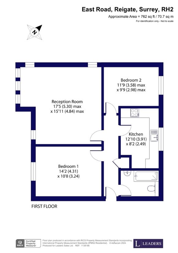 2 bedroom flat for sale - floorplan