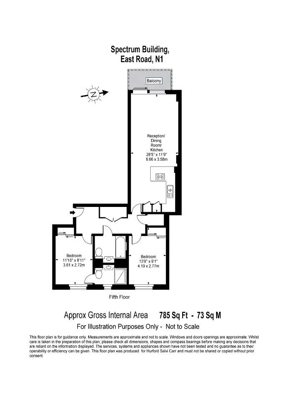 2 bedroom flat for sale - floorplan