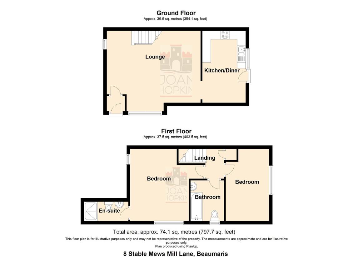 2 bedroom property for sale - floorplan