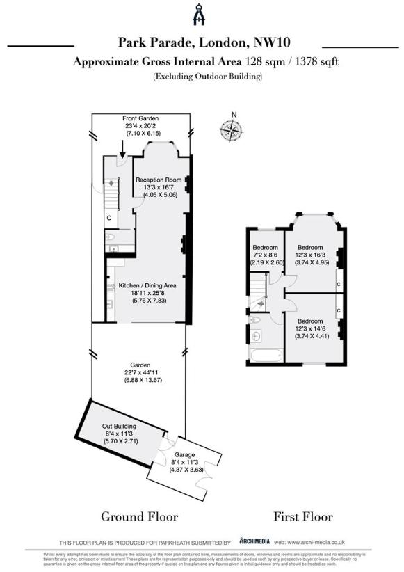 3 bedroom property for sale - floorplan